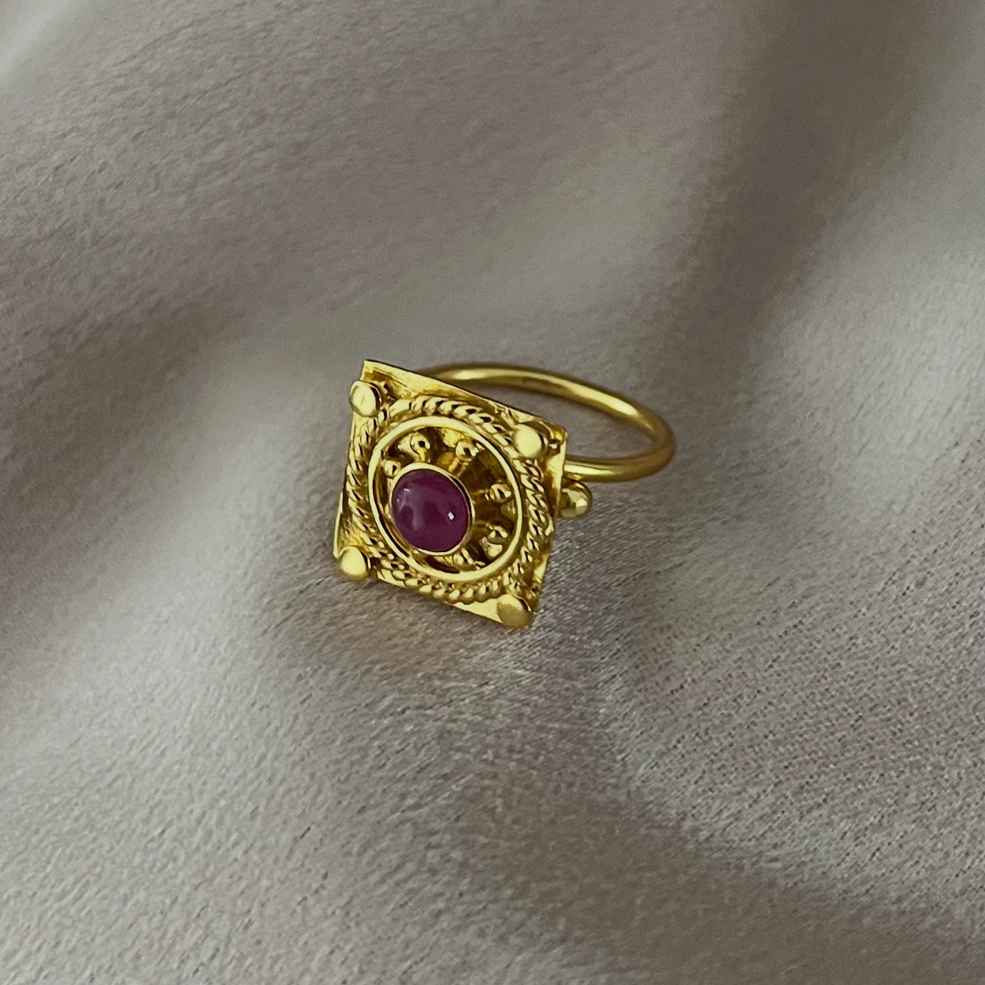 Helm Ruby Handcrafted Ring