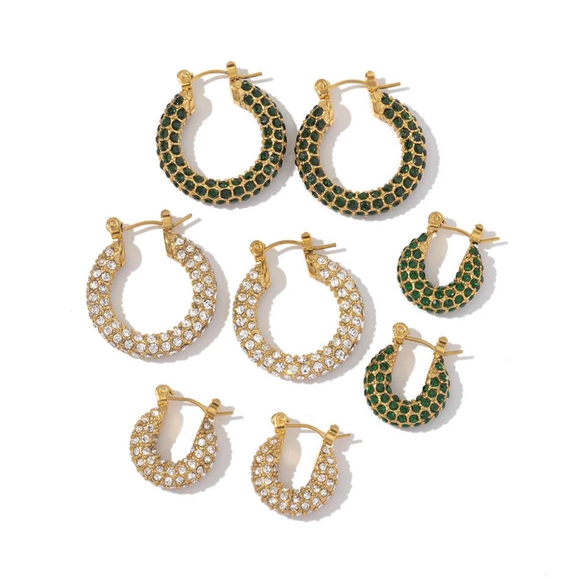 Christabel Emerald Hoops