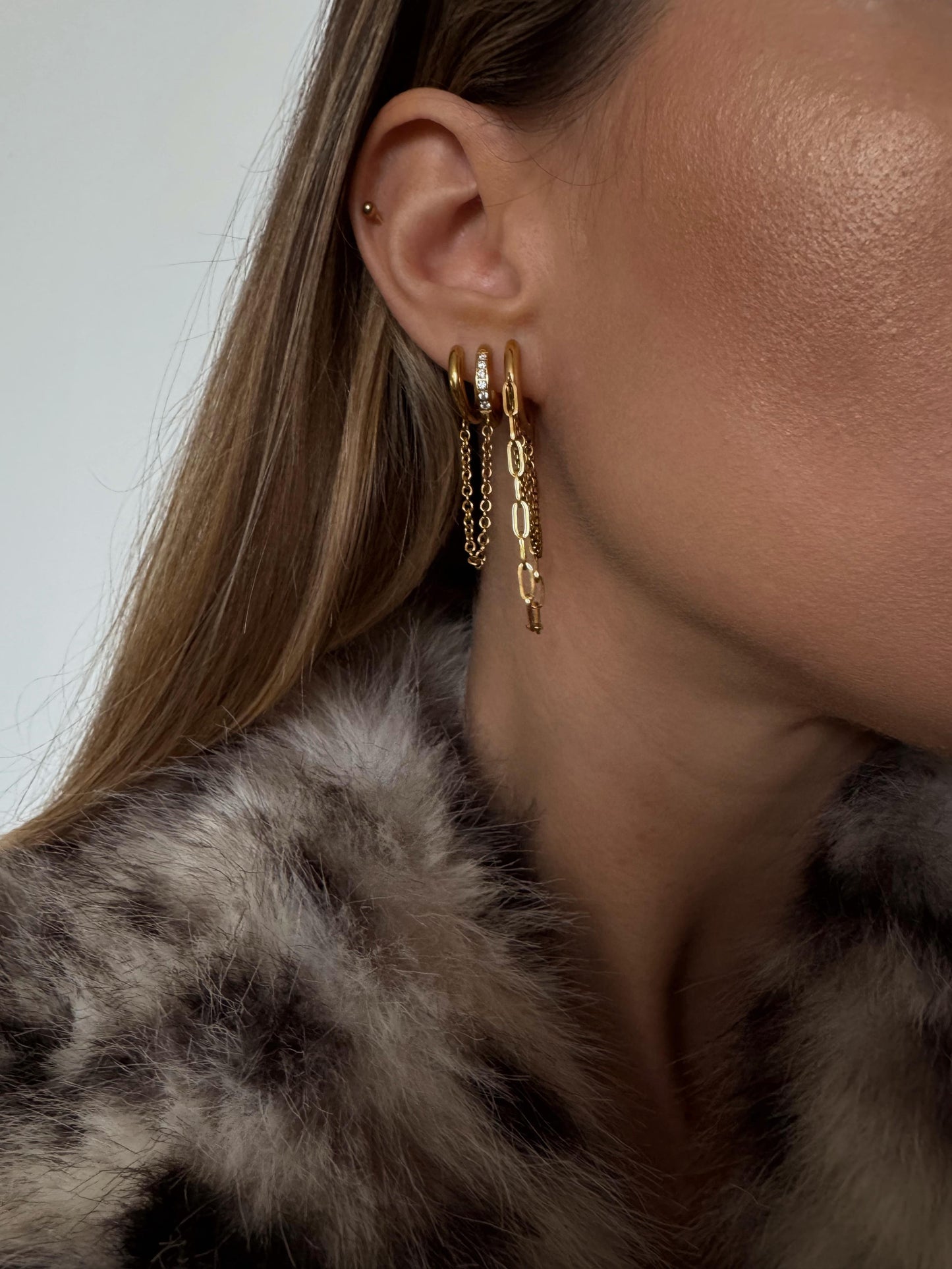 Tokyo Dangle Chain Earrings