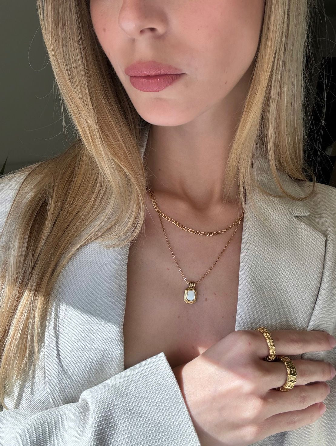 Dani Layered Pendant Necklace