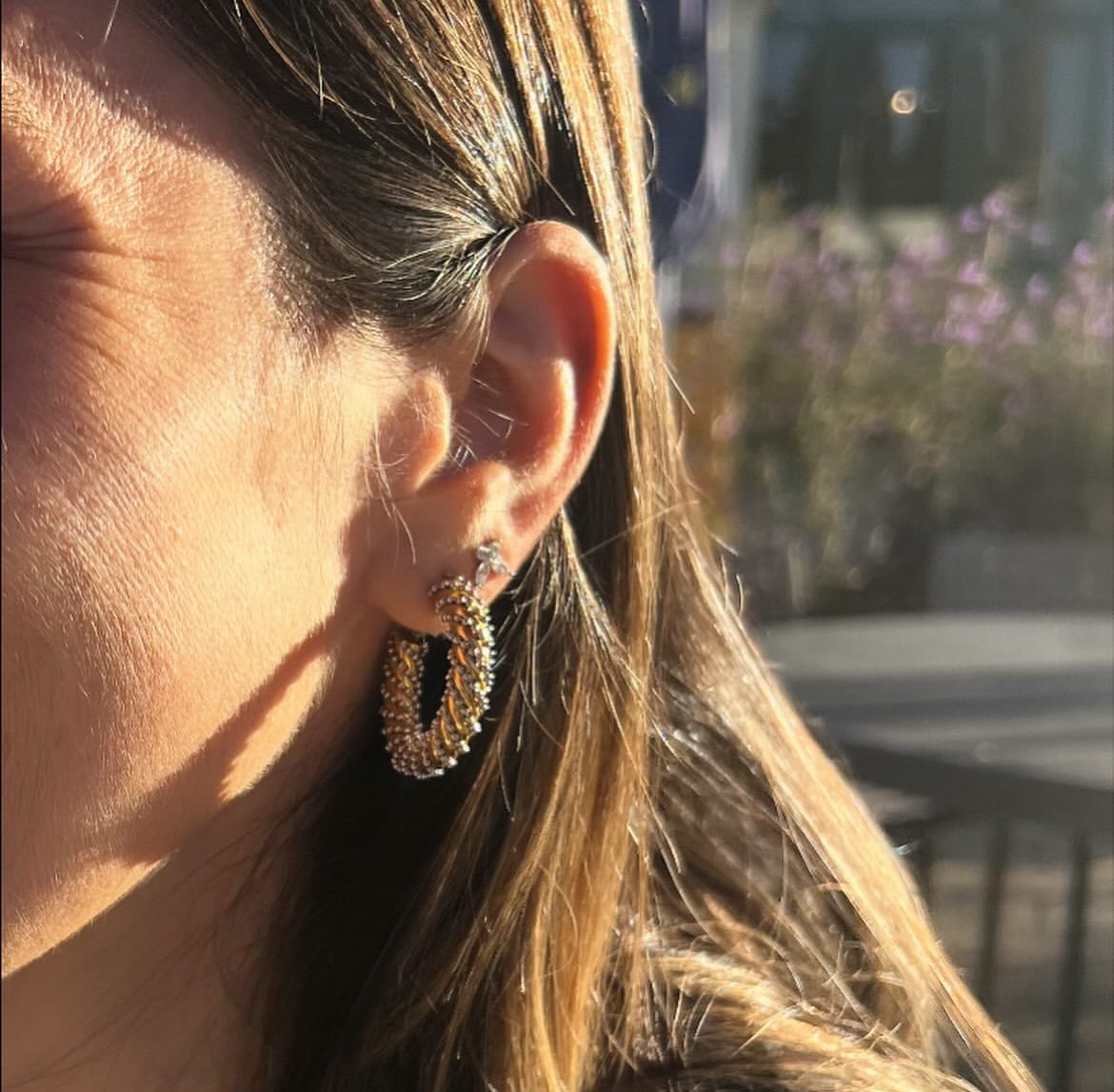 Christene Stainless Steel Hoops