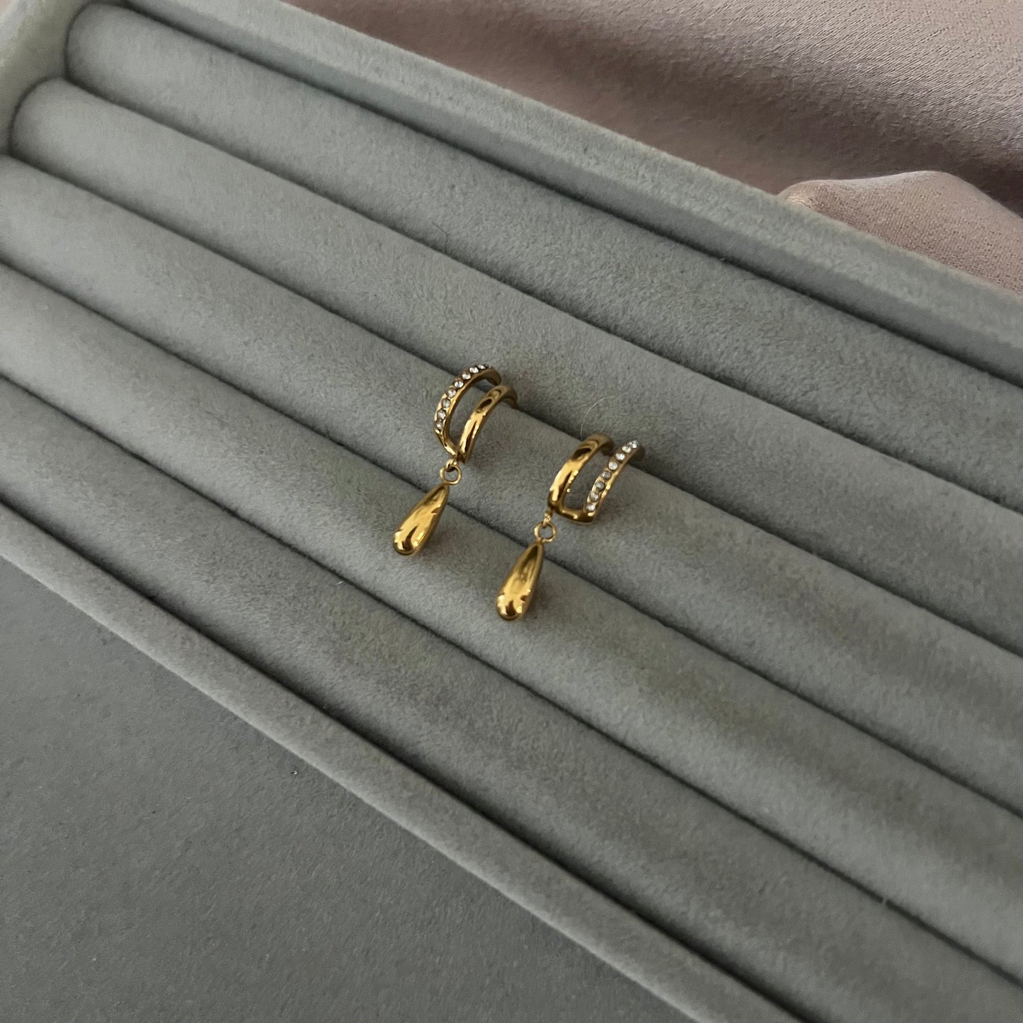 Maia Illusion Huggie Hoops