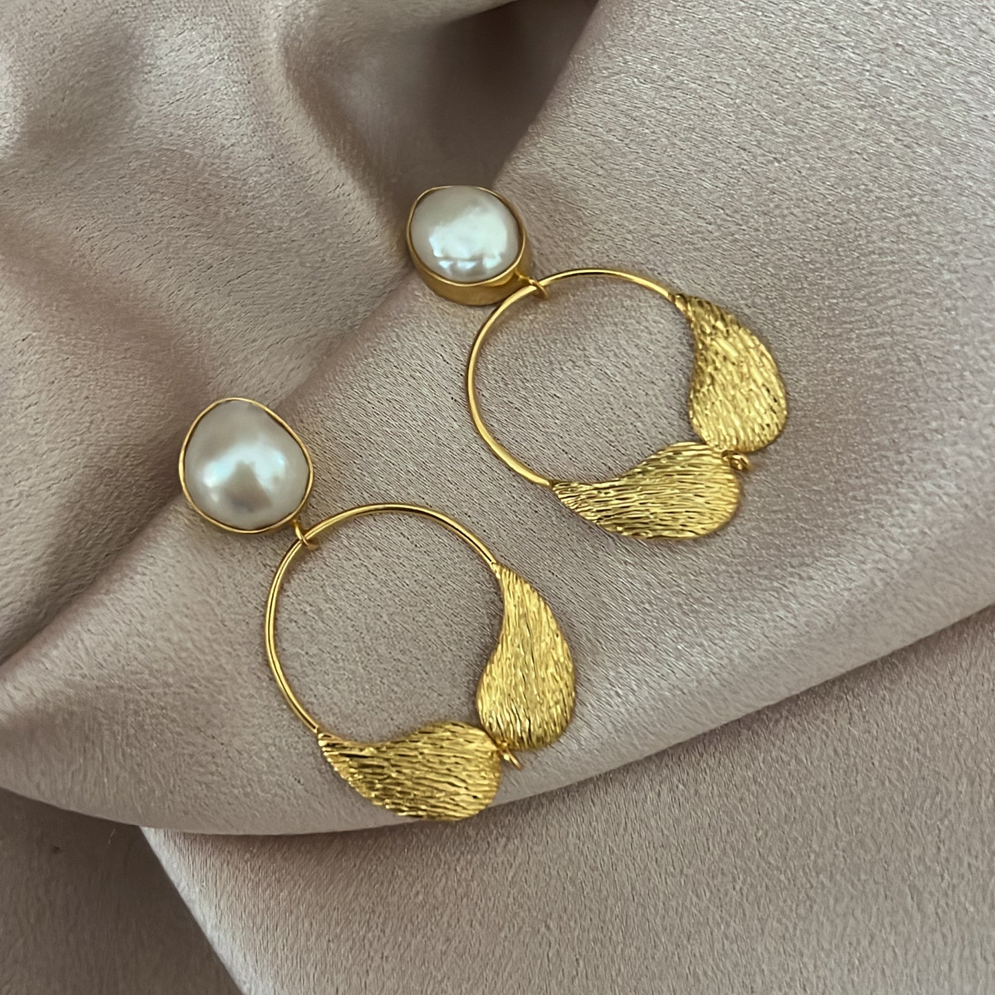 Handcrafted Wing Design Earrings