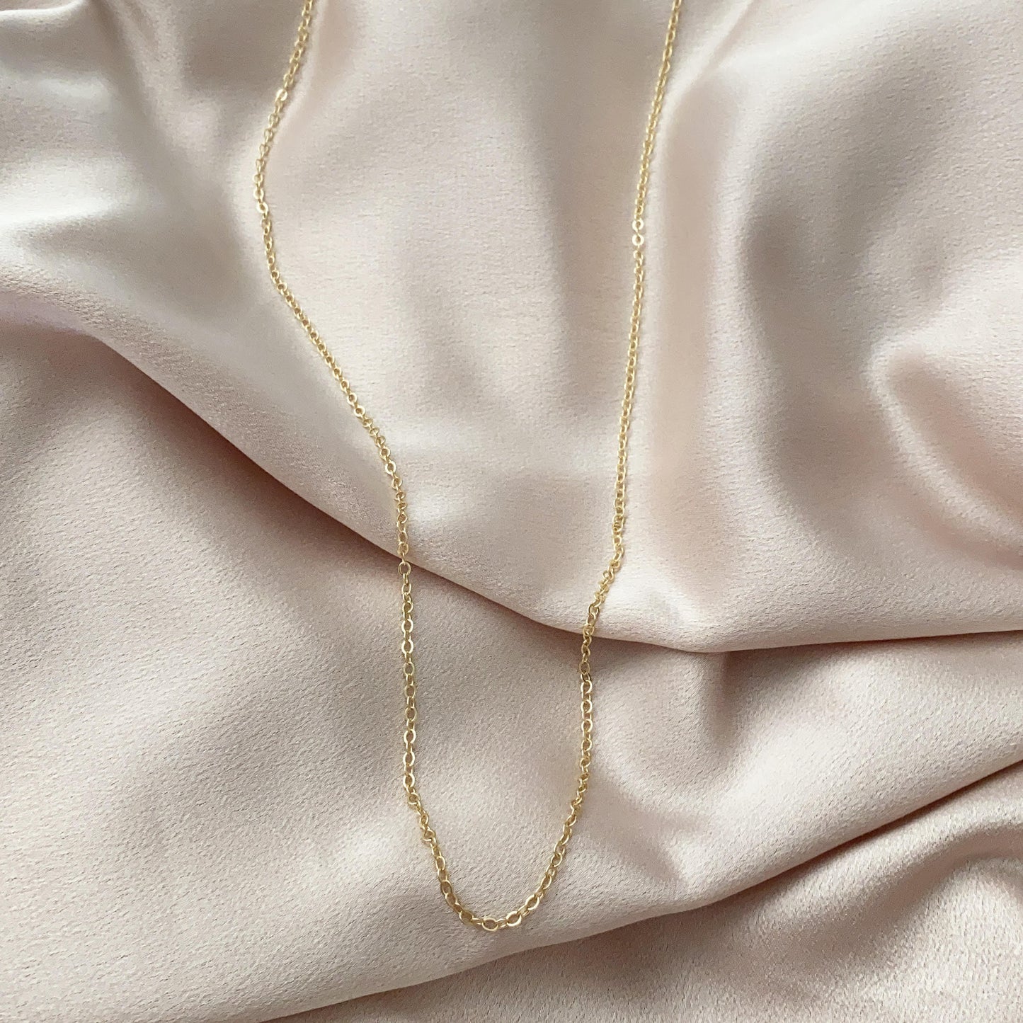 45 Inch Gold-Tone Stainless Steel Bola Chain