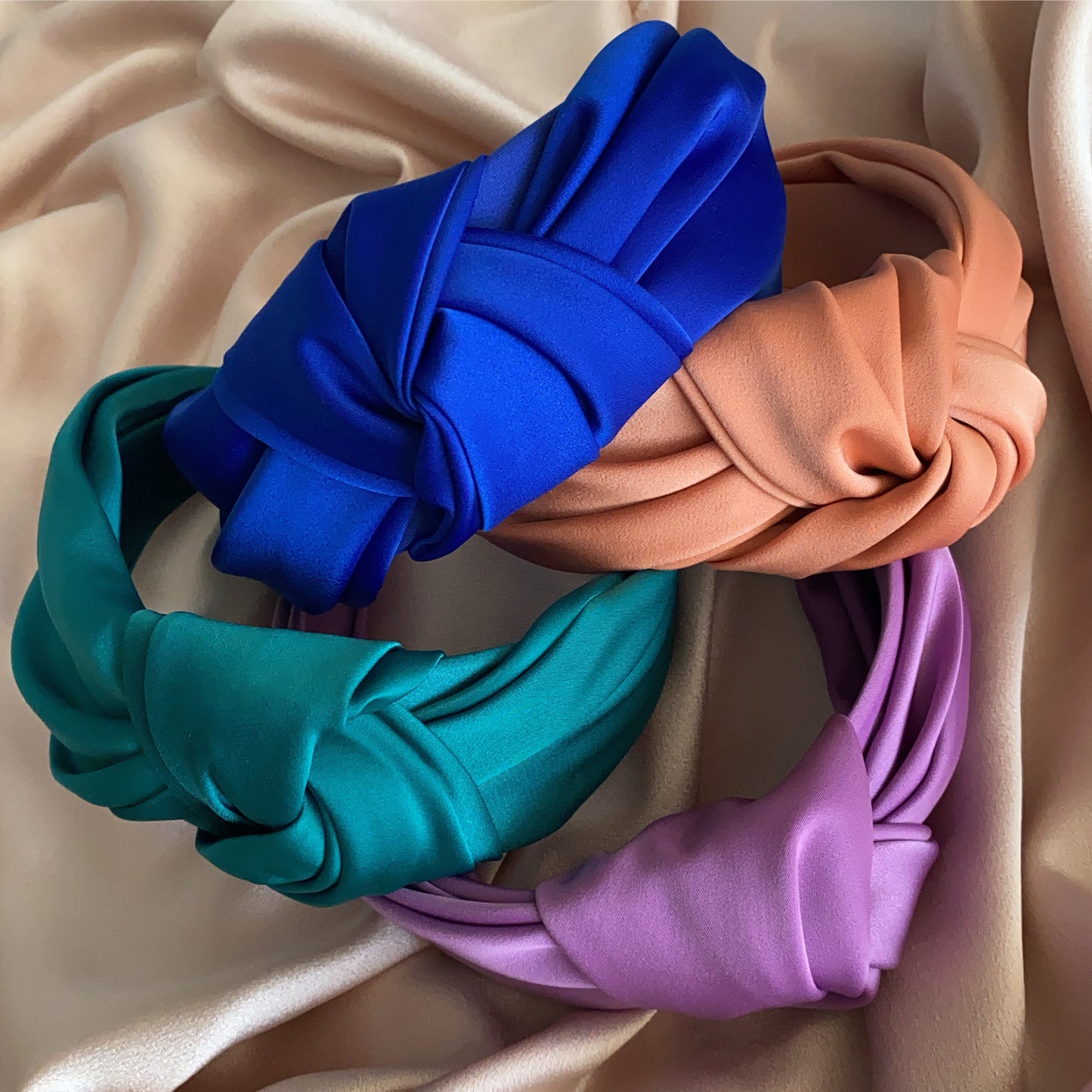 Elle Satin Top Knot Headband