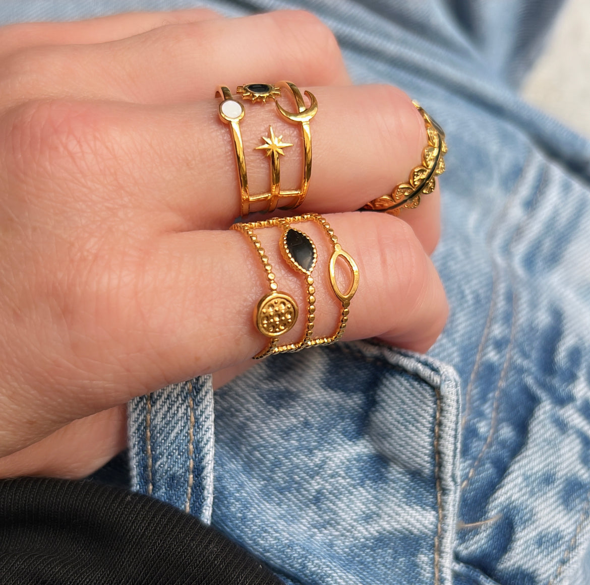 Bettina Stainless Steel Ring