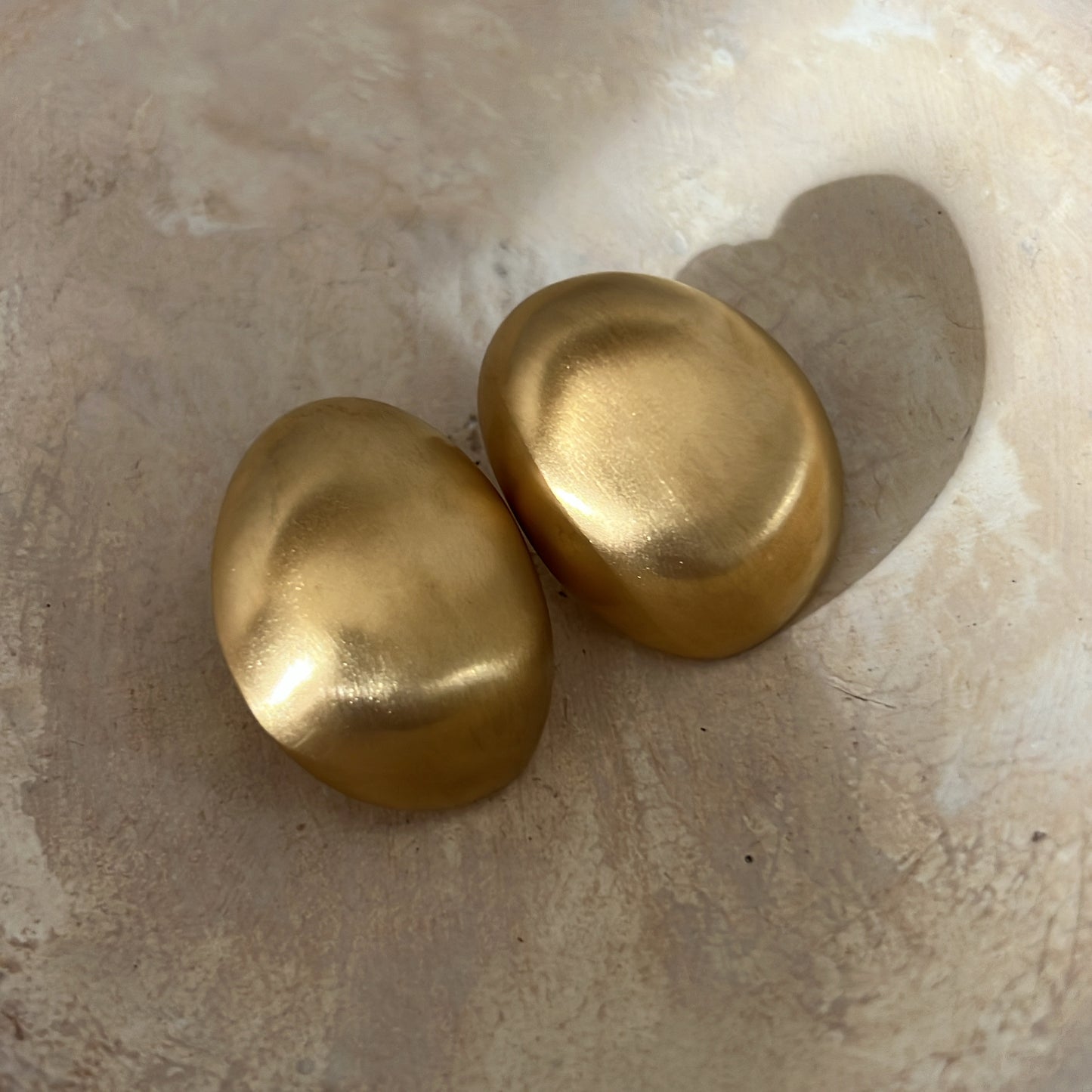 Merissa Matte Gold Studs