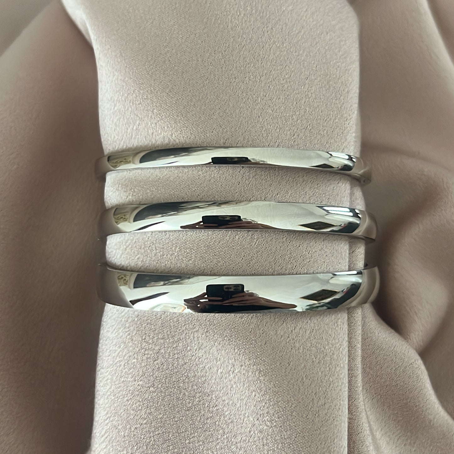 Plain Jane Stainless Steel Bangles