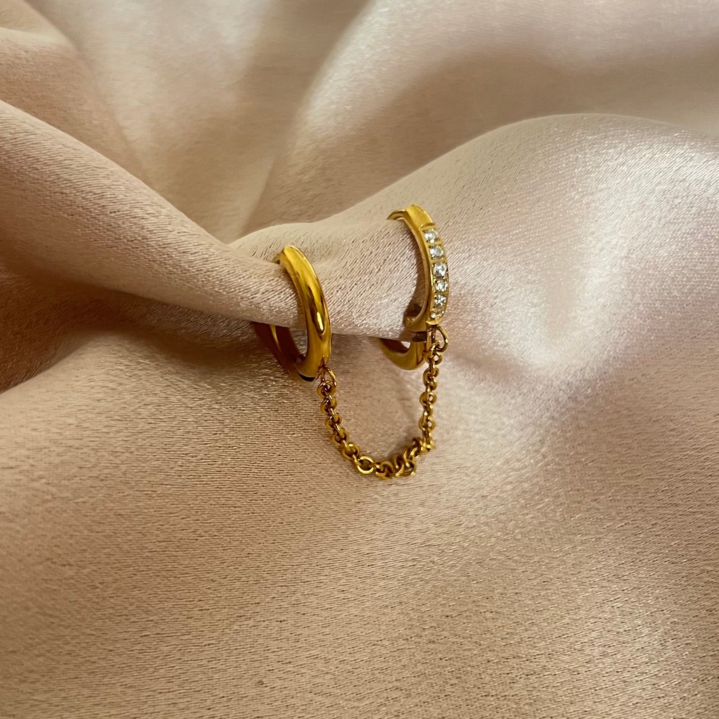 Kyoto Link Hoop Earrings