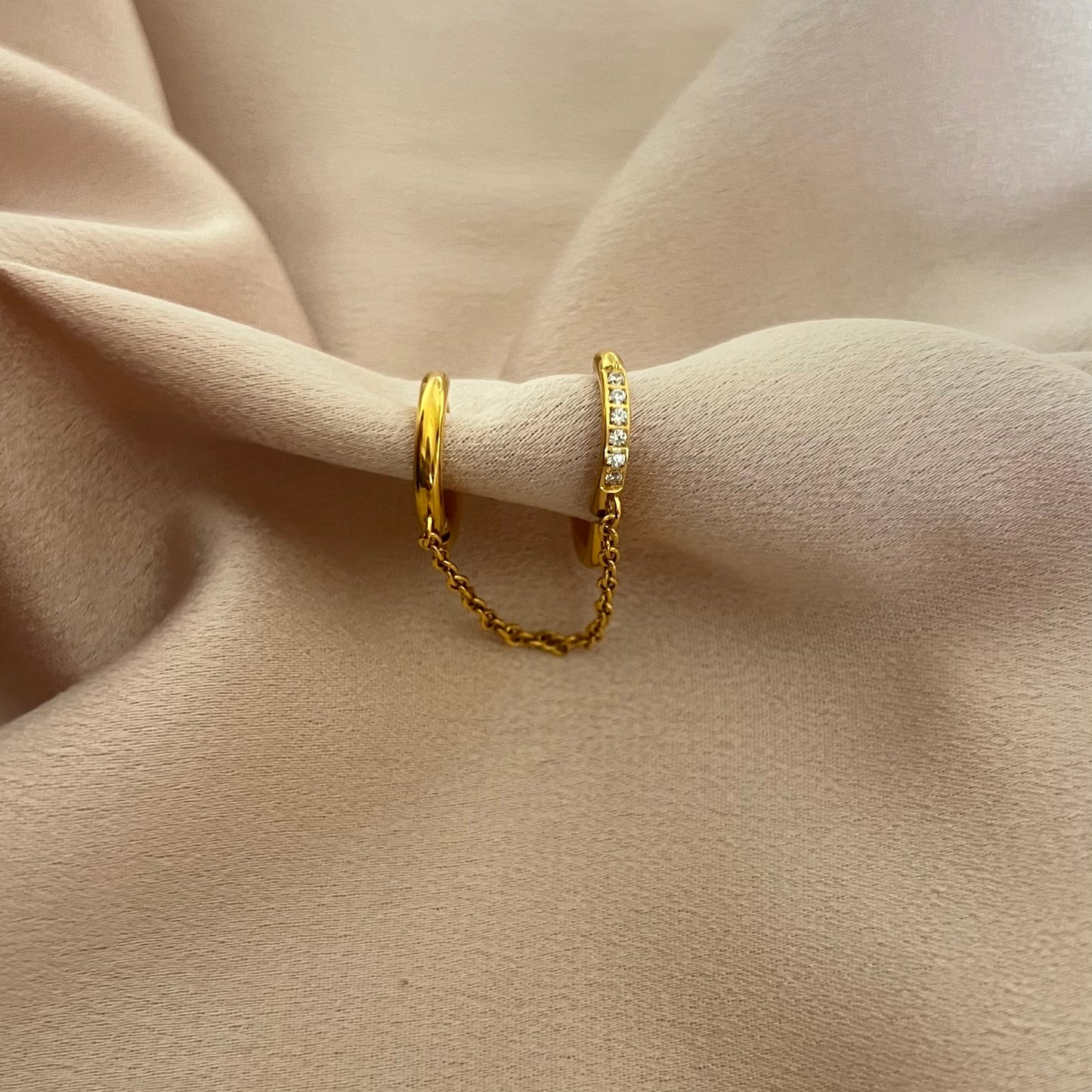 Kyoto Link Hoop Earrings