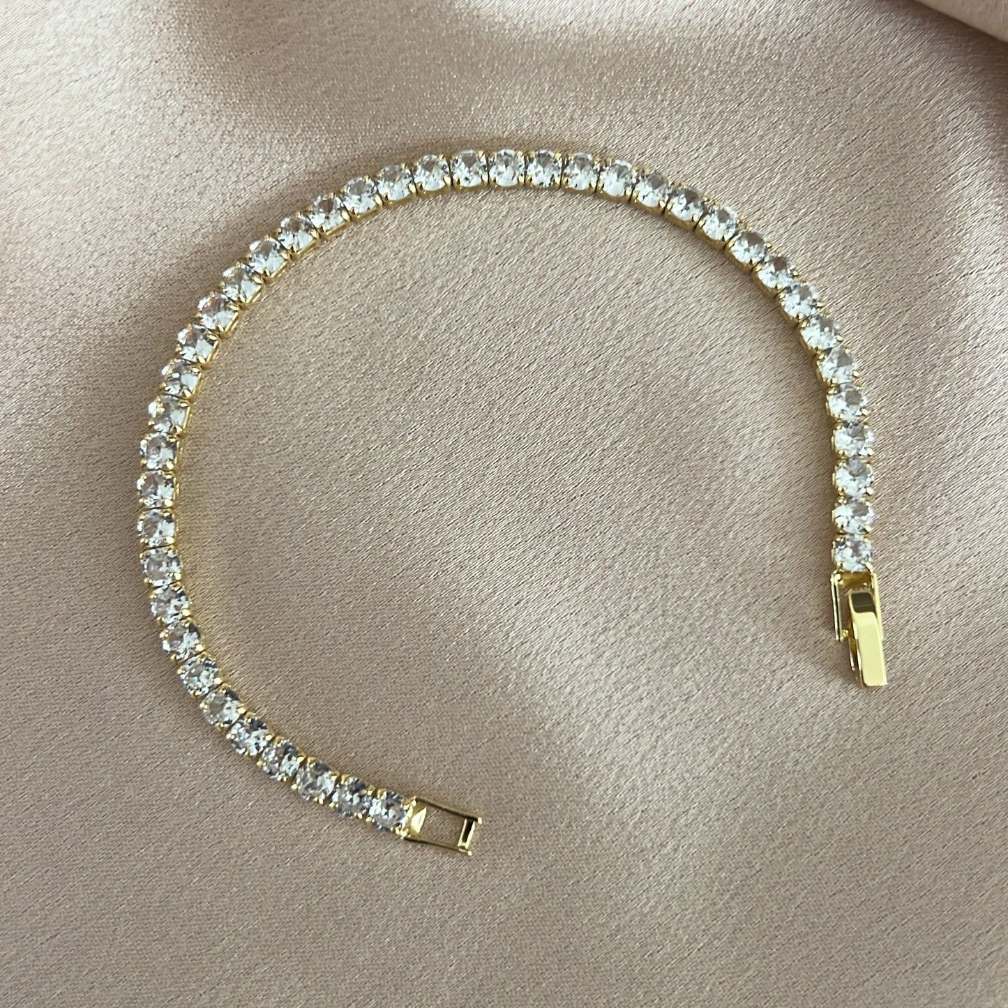 Jeanne Stainless Steel Tennis Bracelet