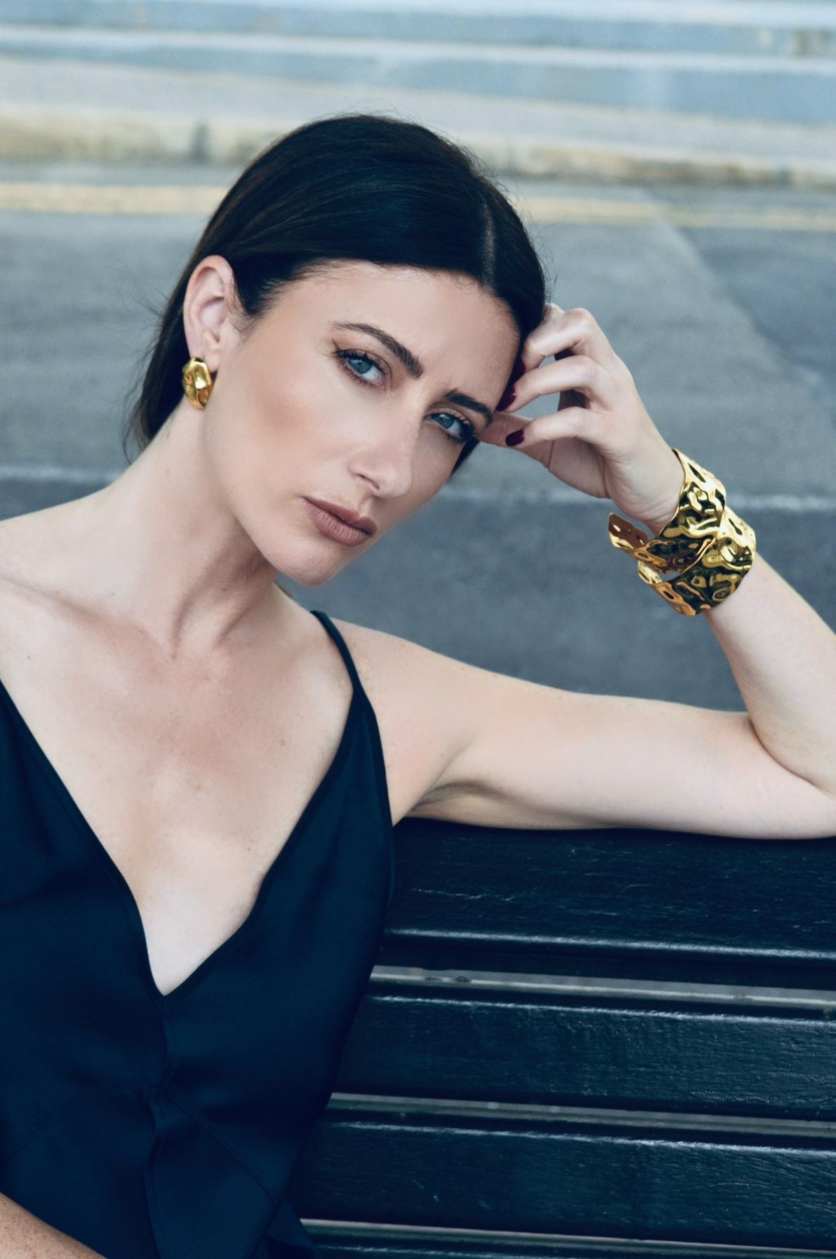 Dina Stainless Steel Earrings