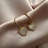 Capri Stainless Steel Heart Earrings