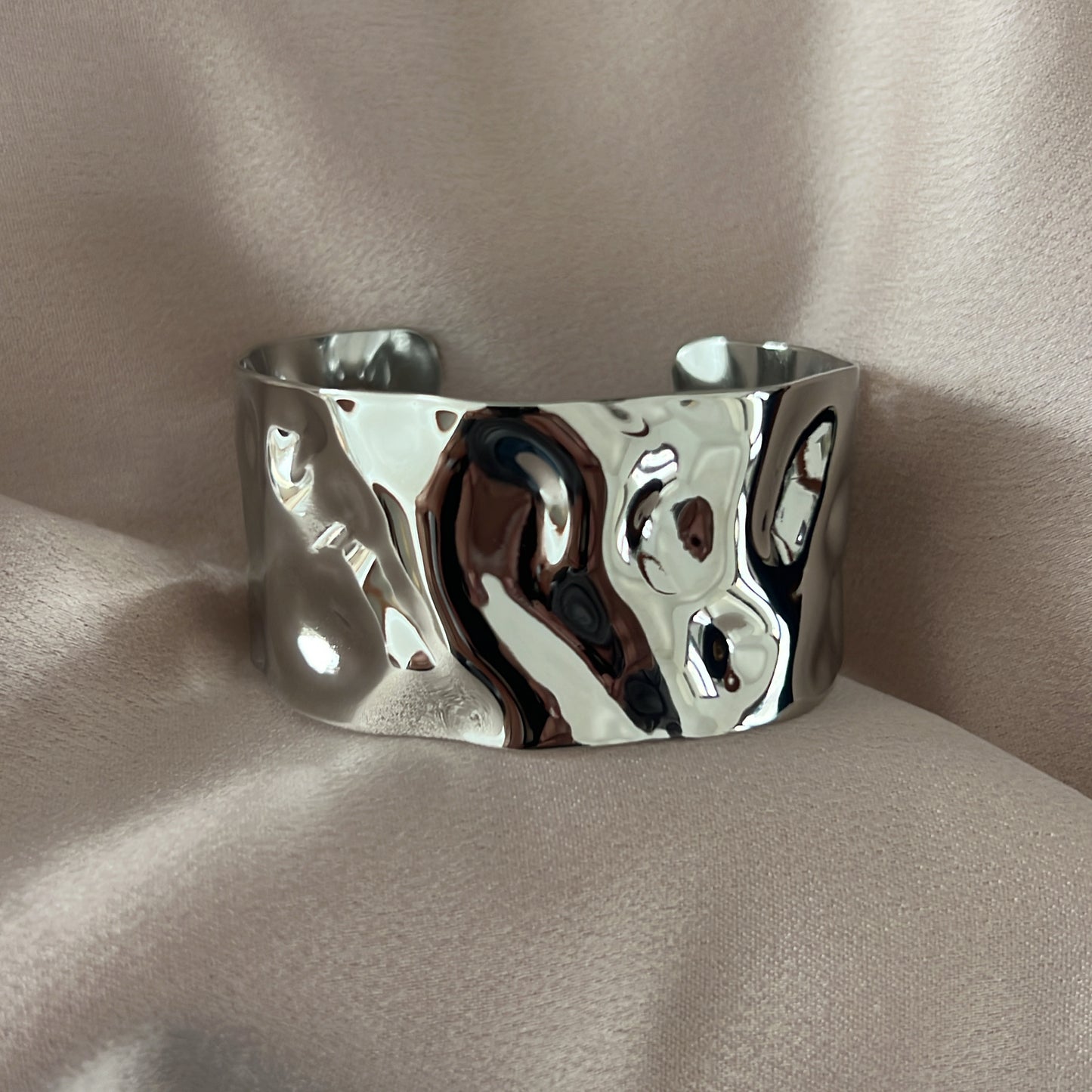 Ruffled Stainless Steel Cuff