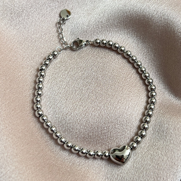 Jules Heart Stainless Steel Bracelet