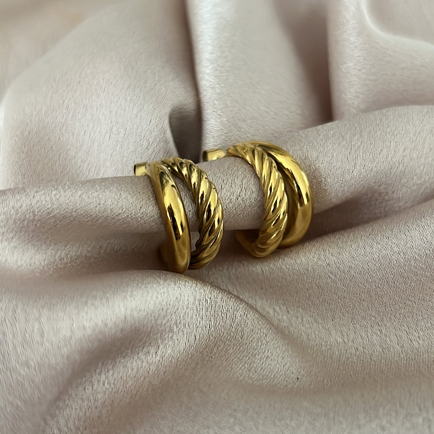 Demi Stainless Steel Hoops