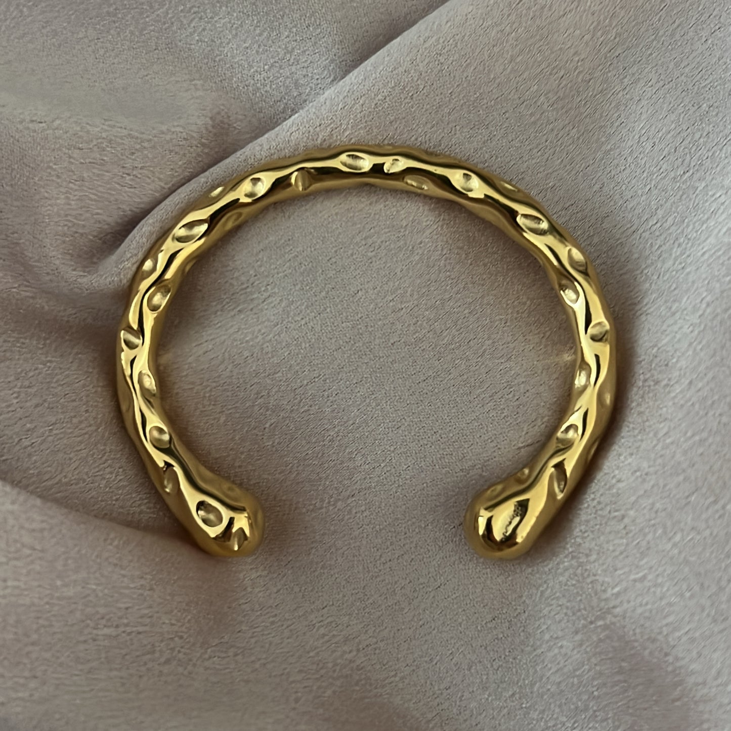 Sabine Hammered Cuff Bracelet