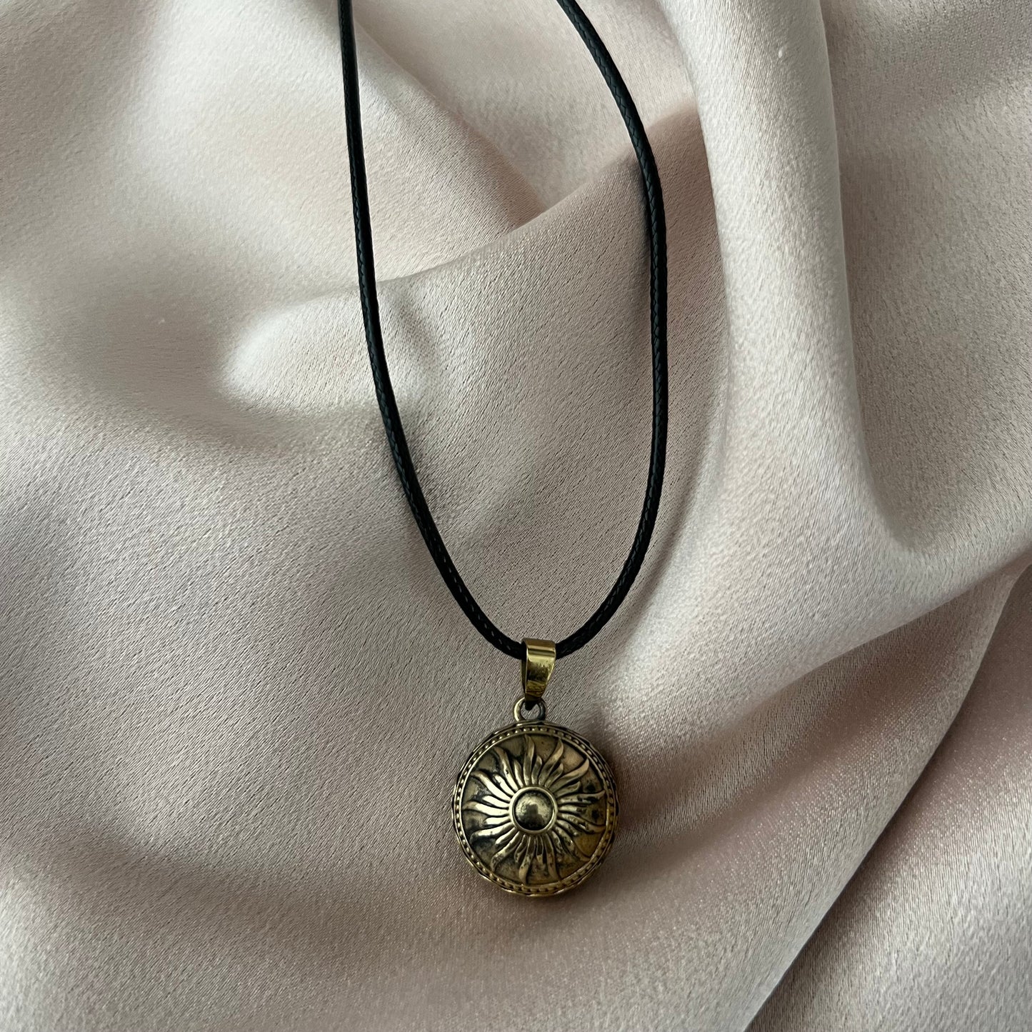 Sun Burnished Gold Pendant