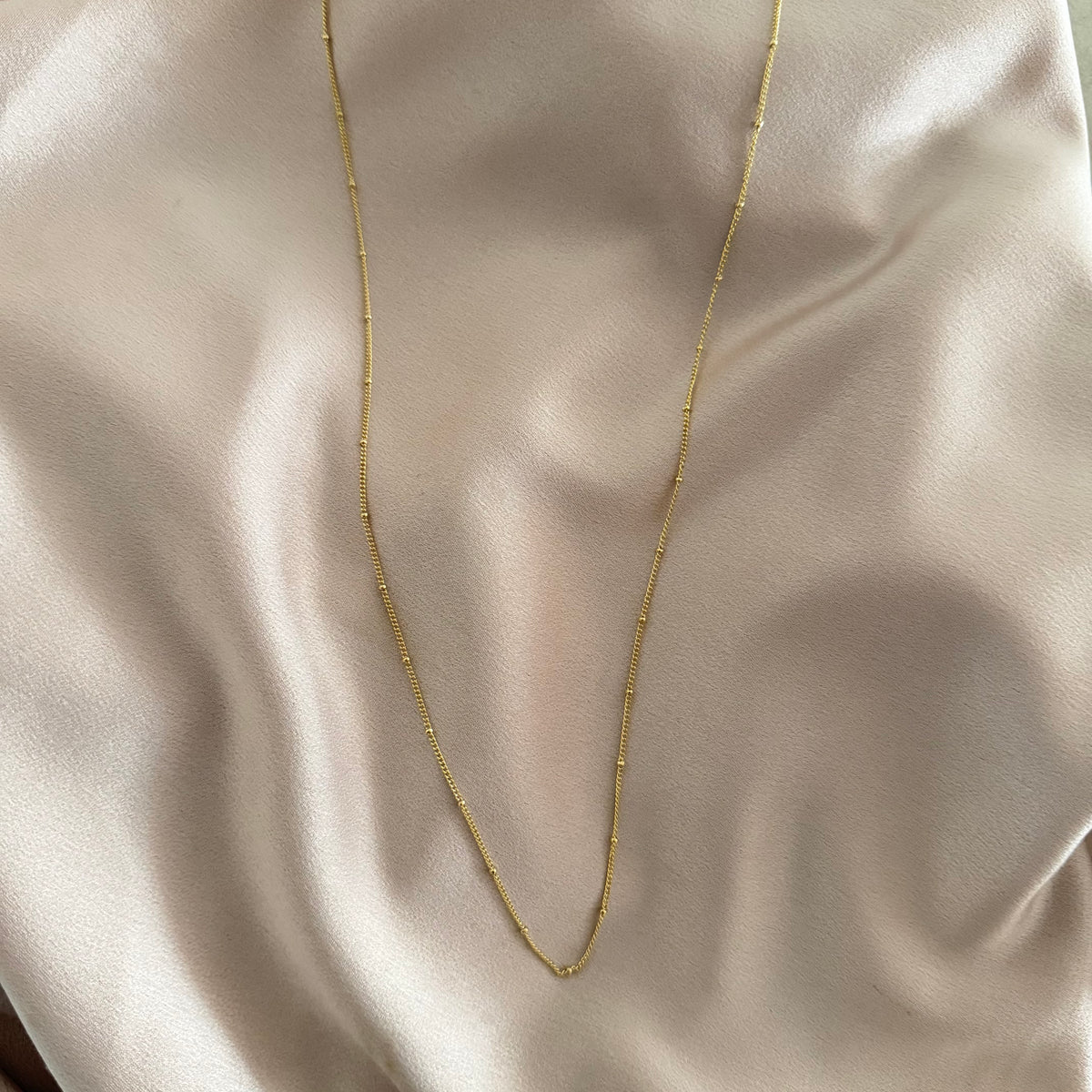 NEW 45 Inch Gold-Tone Copper Bola Bead Chain