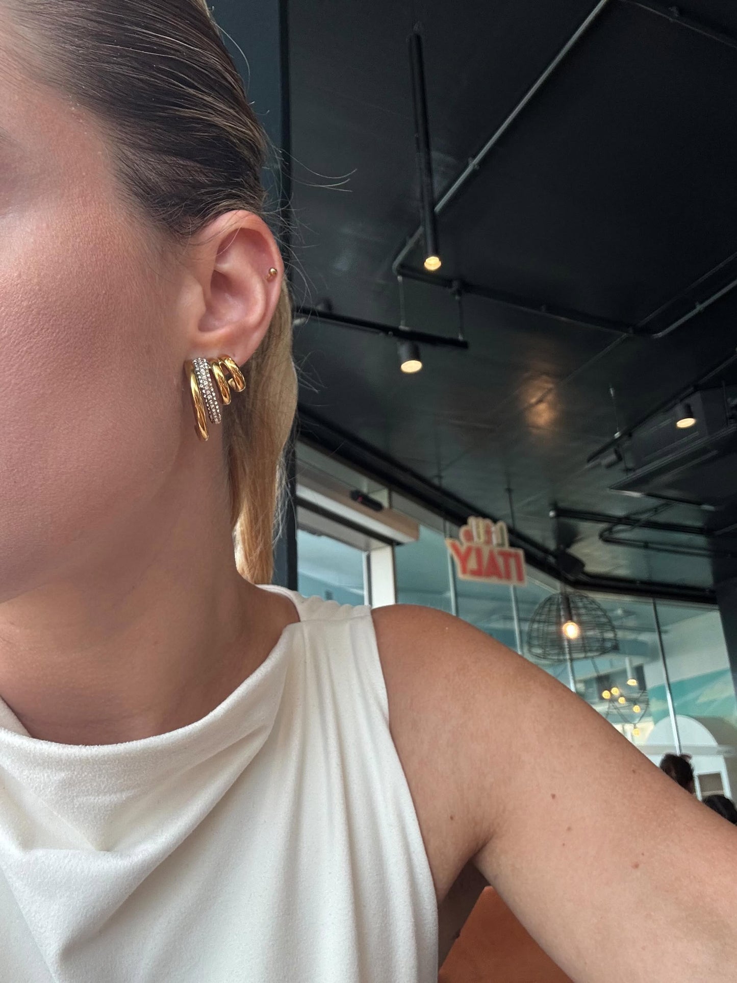 Philly Illusion Hoop Earrings