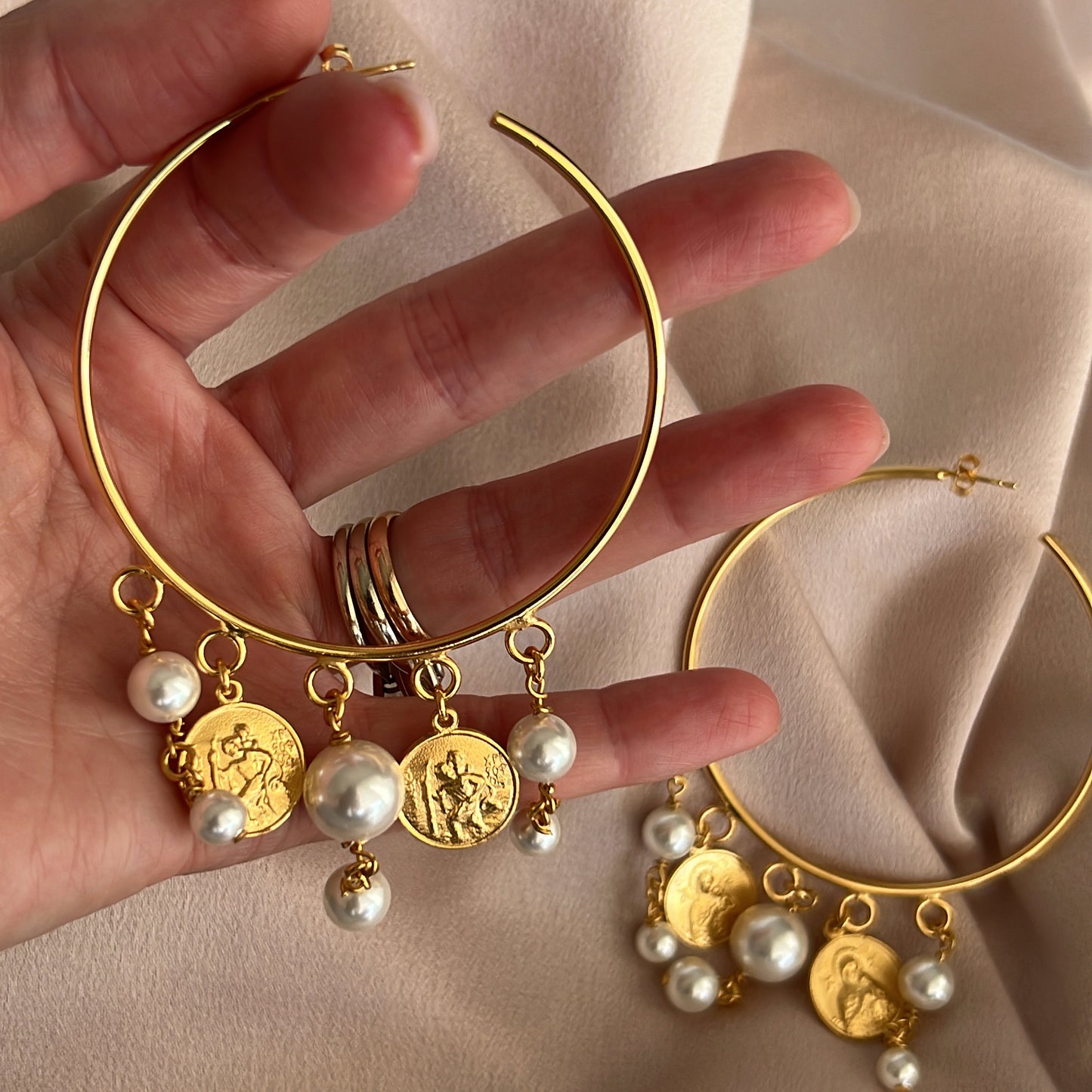 Constance Handmade Hoop Earrings