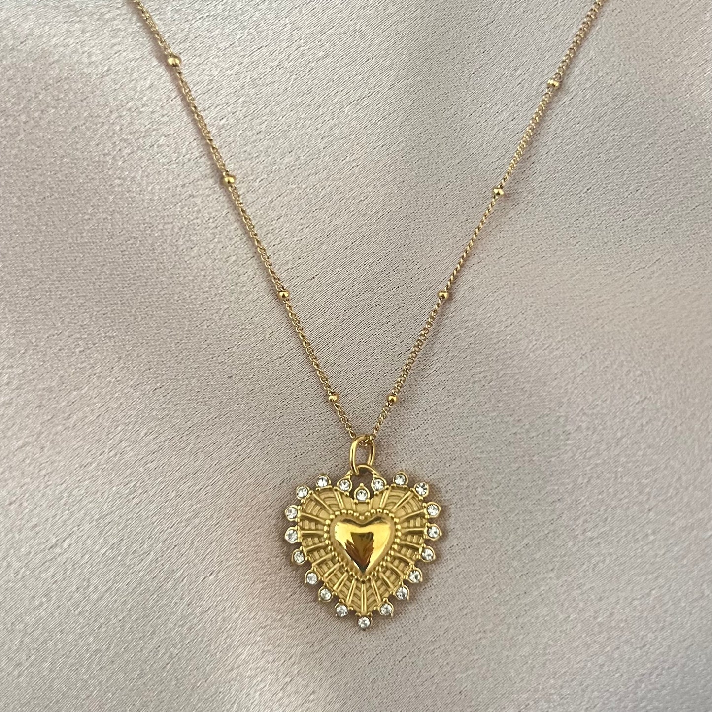 Sicilian Heart Pendant Necklace