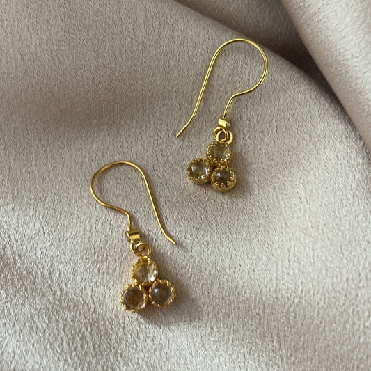 Handcrafted Gold Plated Drop Earrings