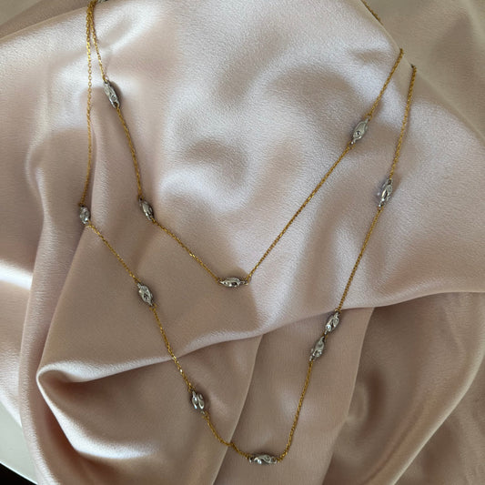 Mica Layered Two-Tone Necklace