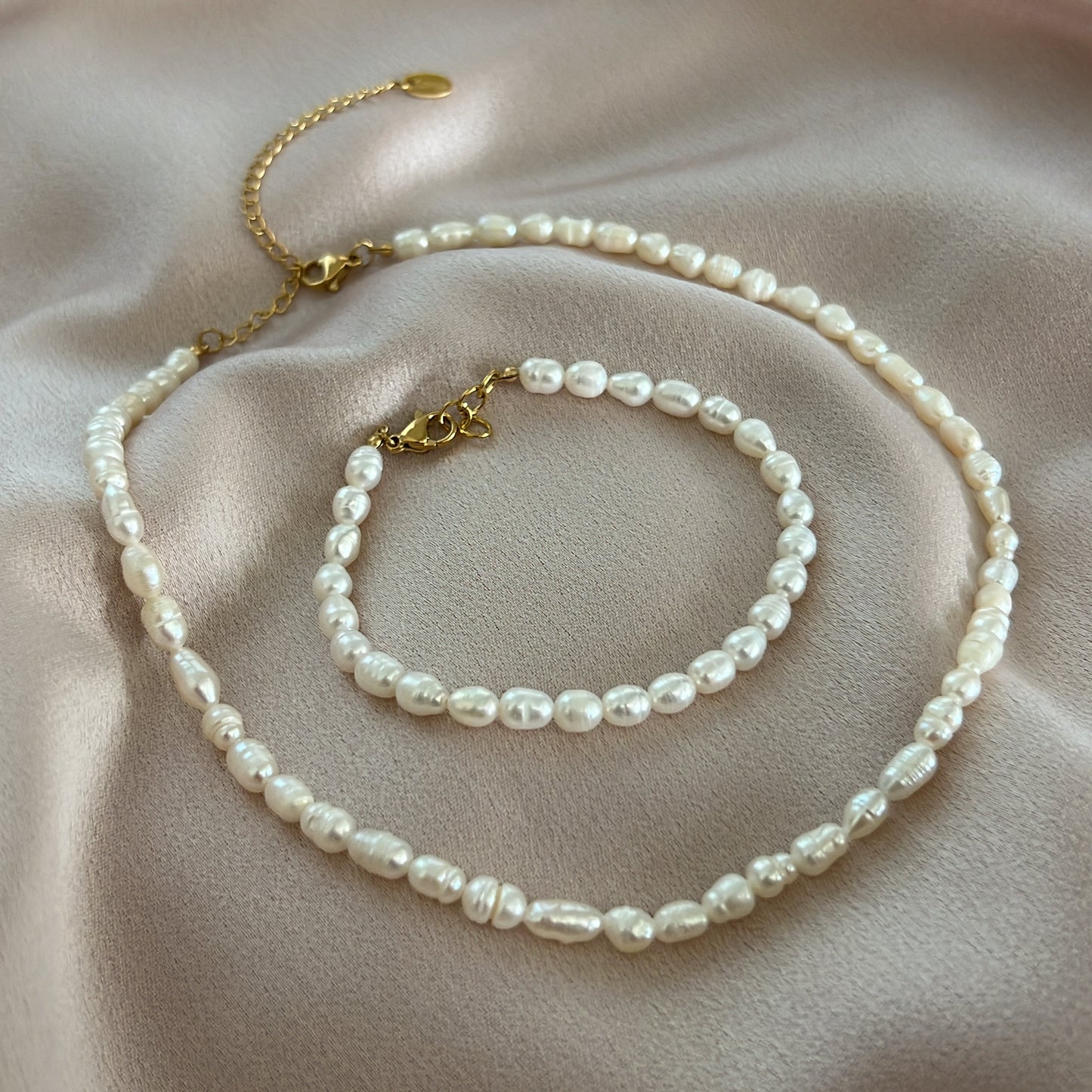 Kelly Stainless Steel Pearl Necklace