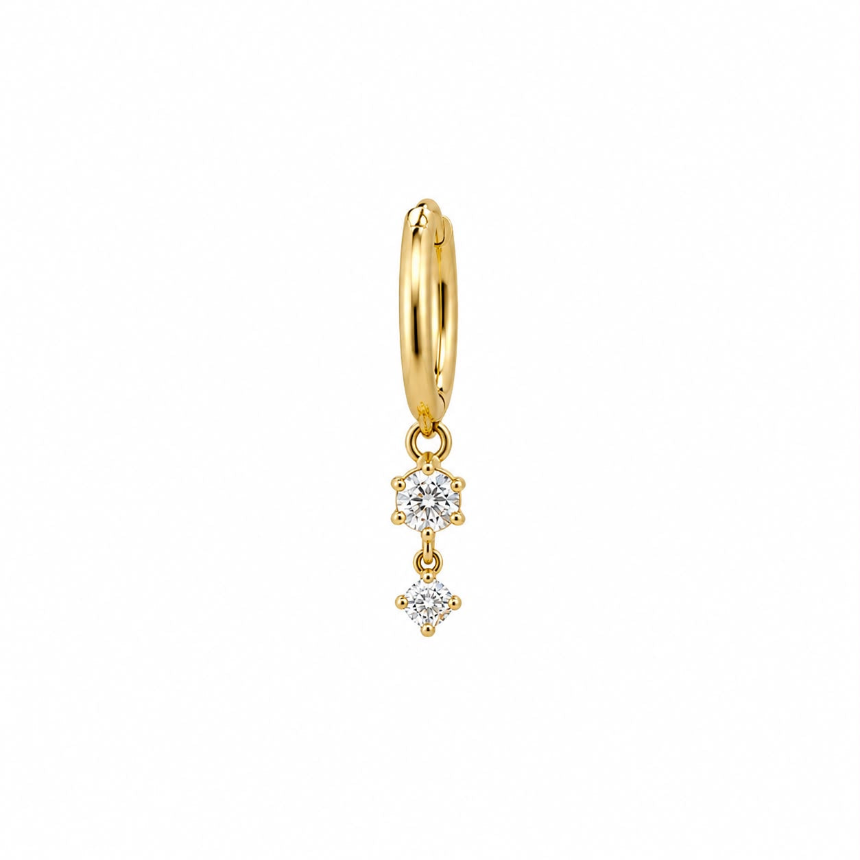 Paris Crystal Huggie Hoop Earring