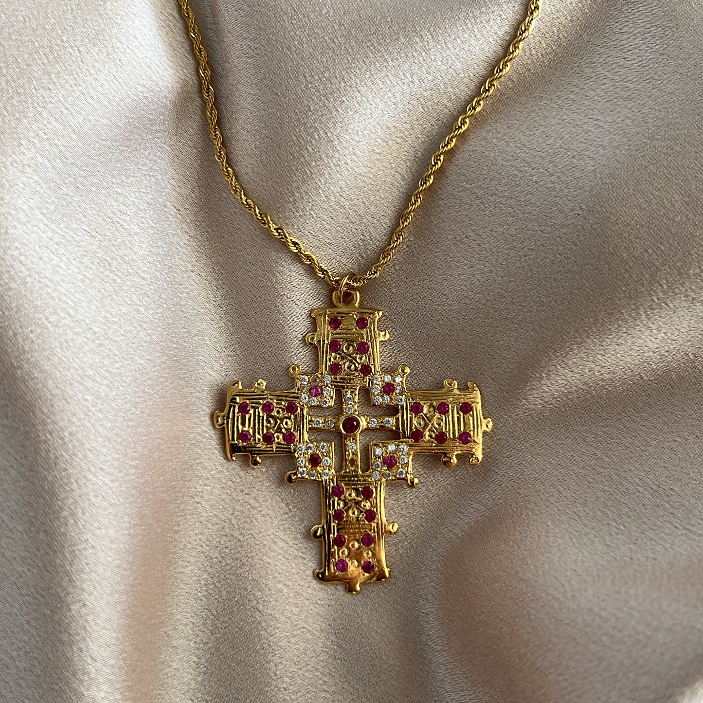 Clement Handmade Cross Necklace