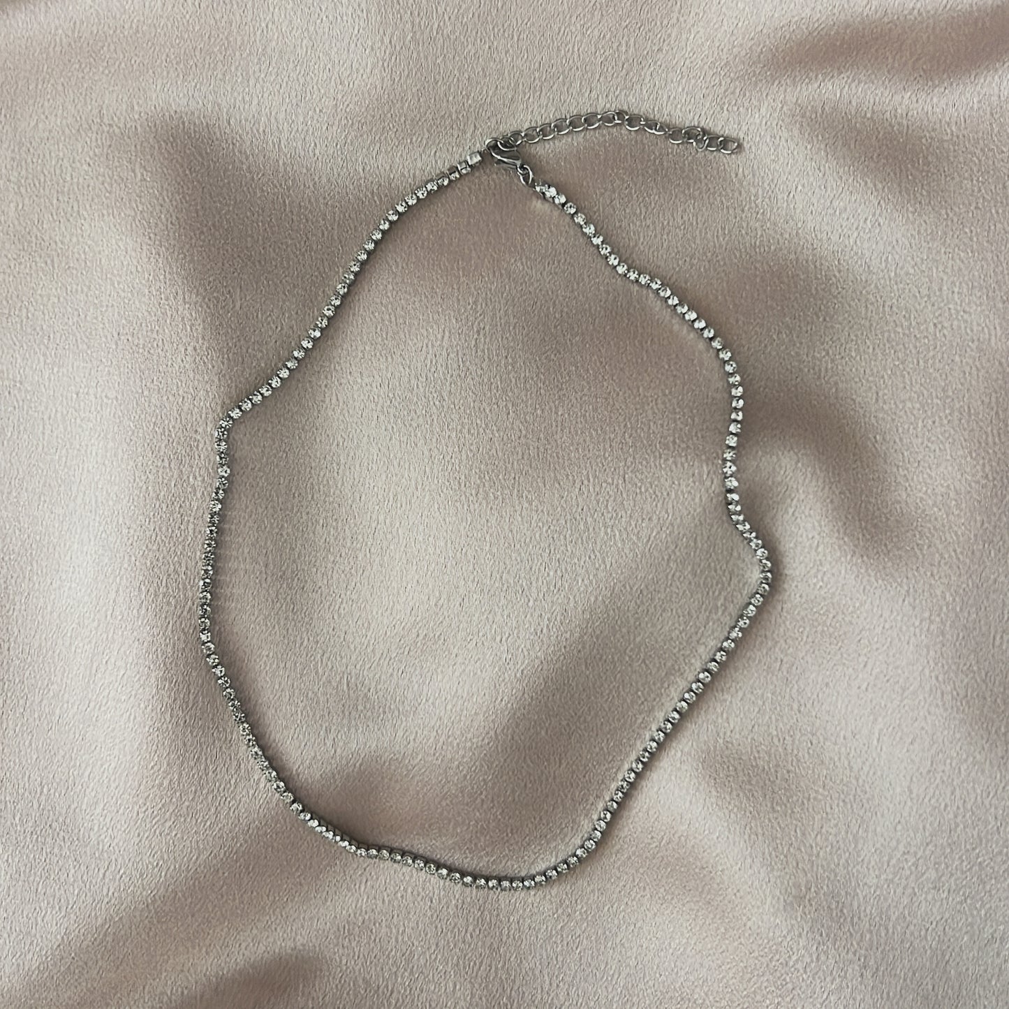 Ana Stainless Steel Tennis Necklace