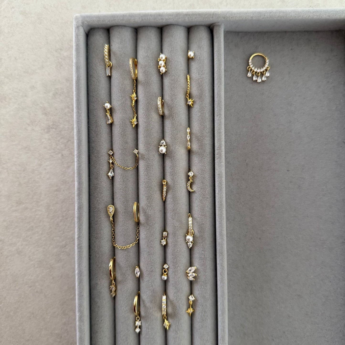 Luna Drop Stud Earring