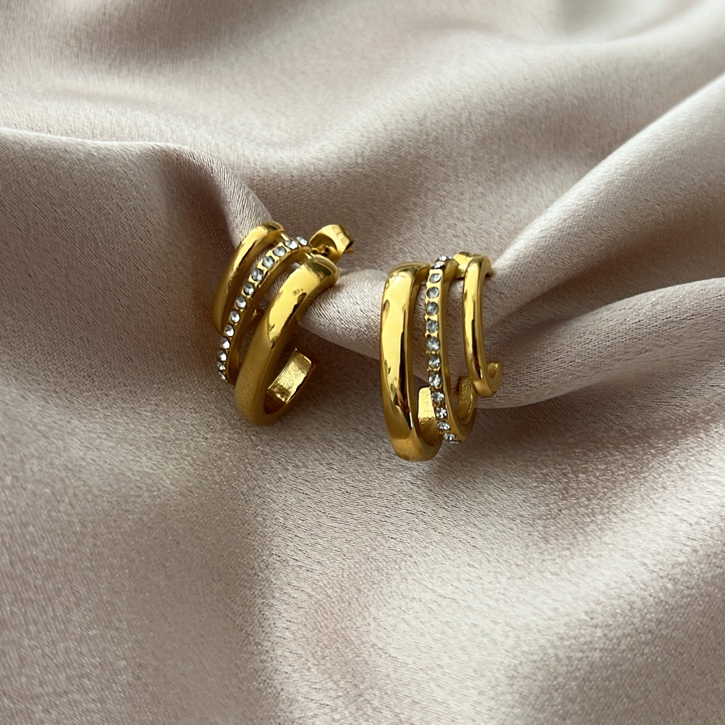 Phoebe Triple Earrings