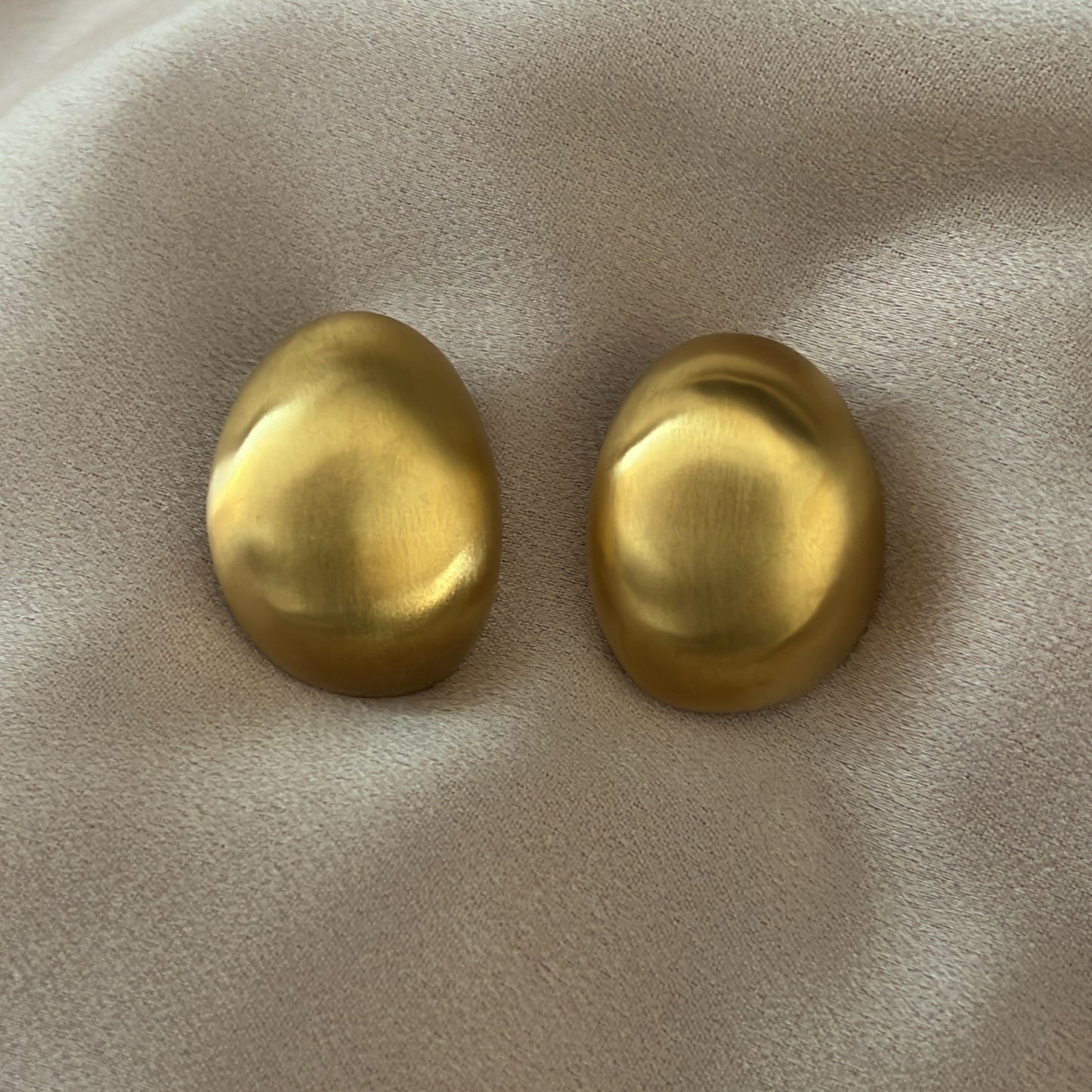 Merissa Matte Gold Studs