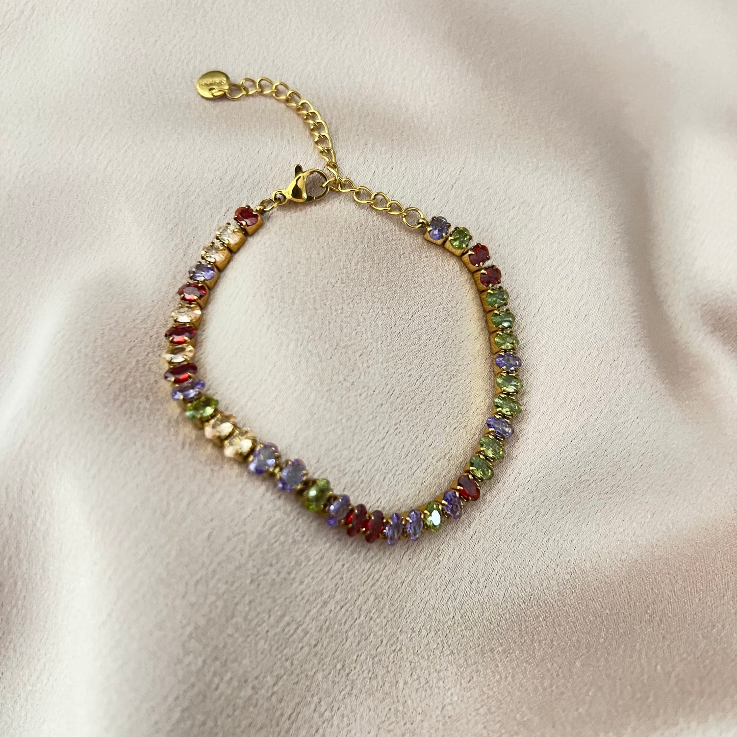 Jeanne Multicolored Tennis Bracelet