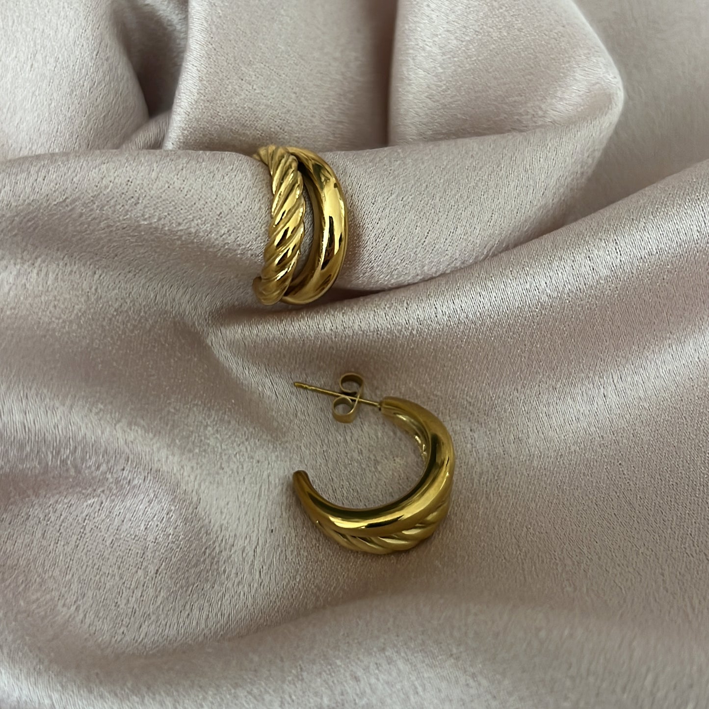 Demi Stainless Steel Hoops