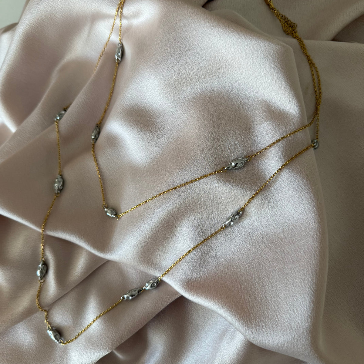 Mica Layered Two-Tone Necklace