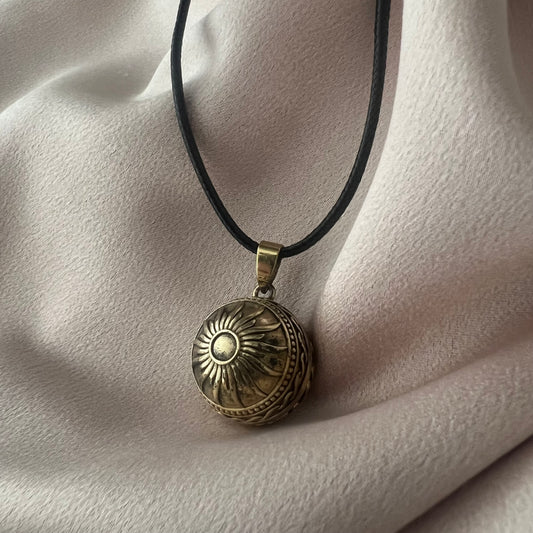 Sun Burnished Gold Pendant