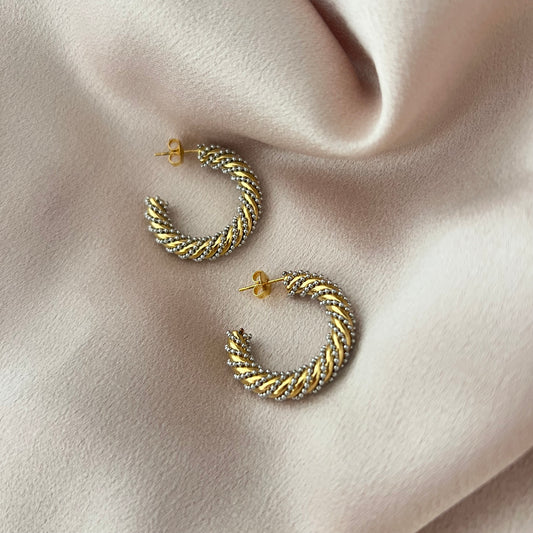 Christene Stainless Steel Hoops