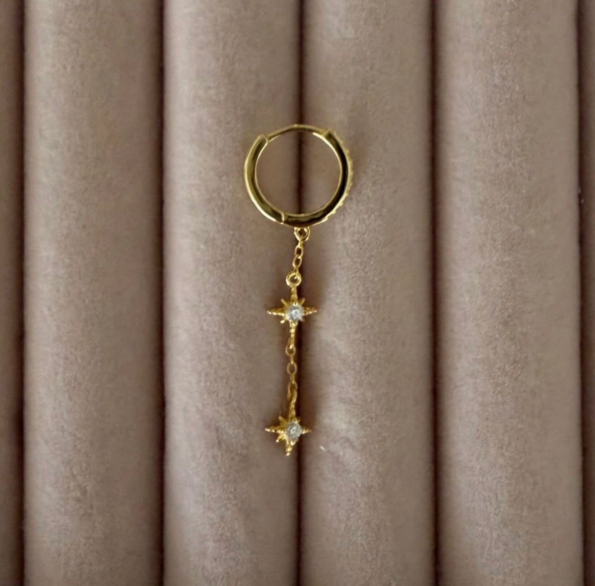 Supernova Dangle Huggie Hoop