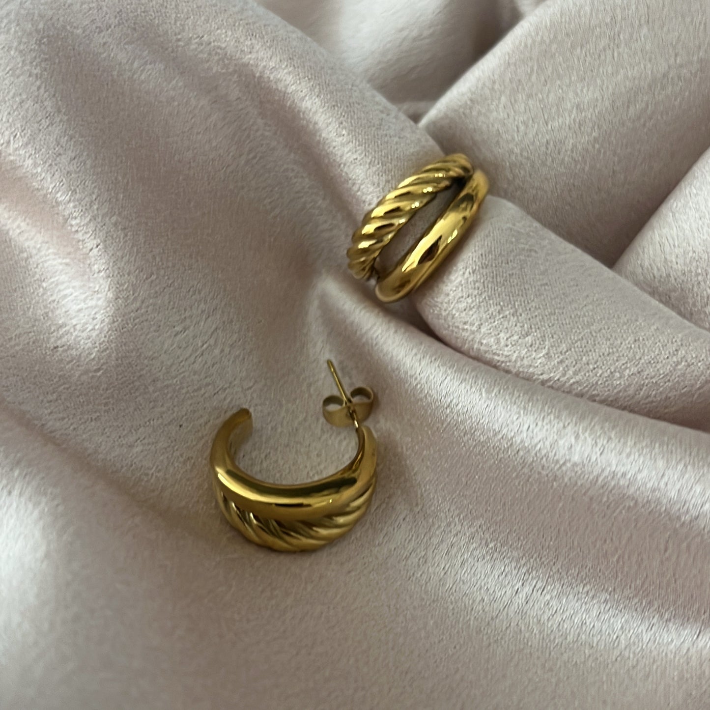 Demi Stainless Steel Hoops