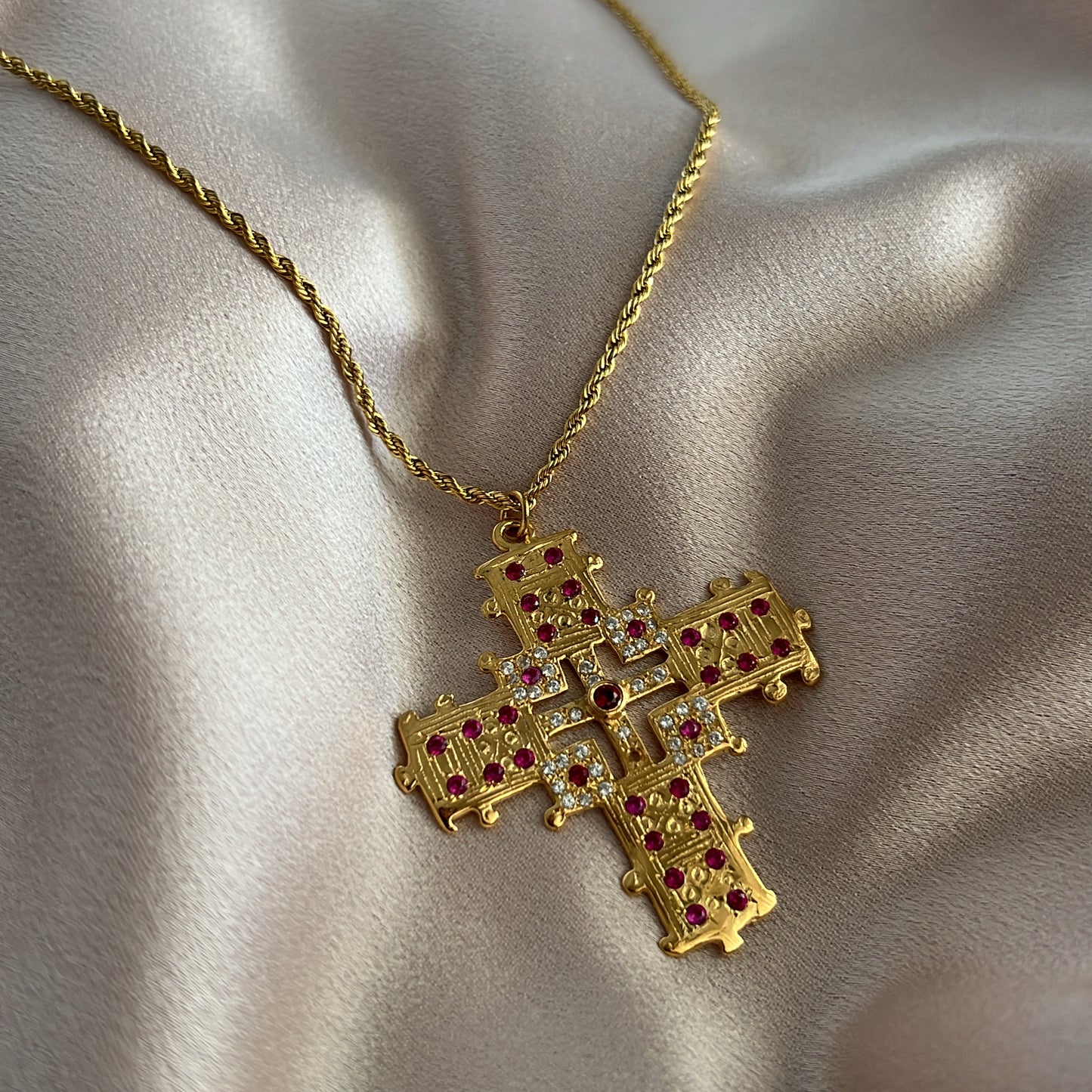 Clement Handmade Cross Necklace