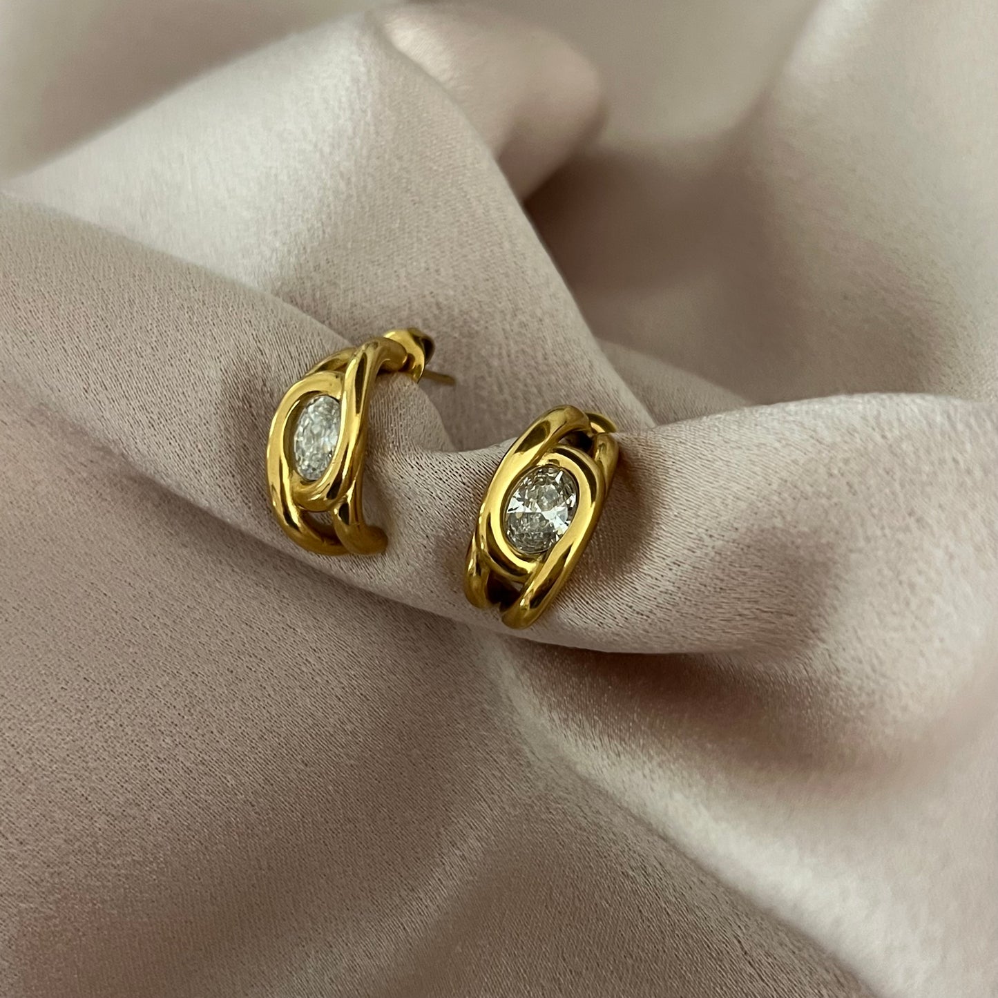 Frank Crystal Hoops