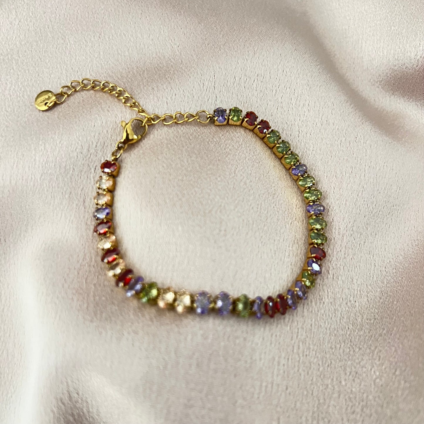 Jeanne Multicolored Tennis Bracelet