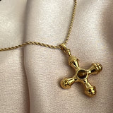 Georgina Cross Stainless Steel Necklace