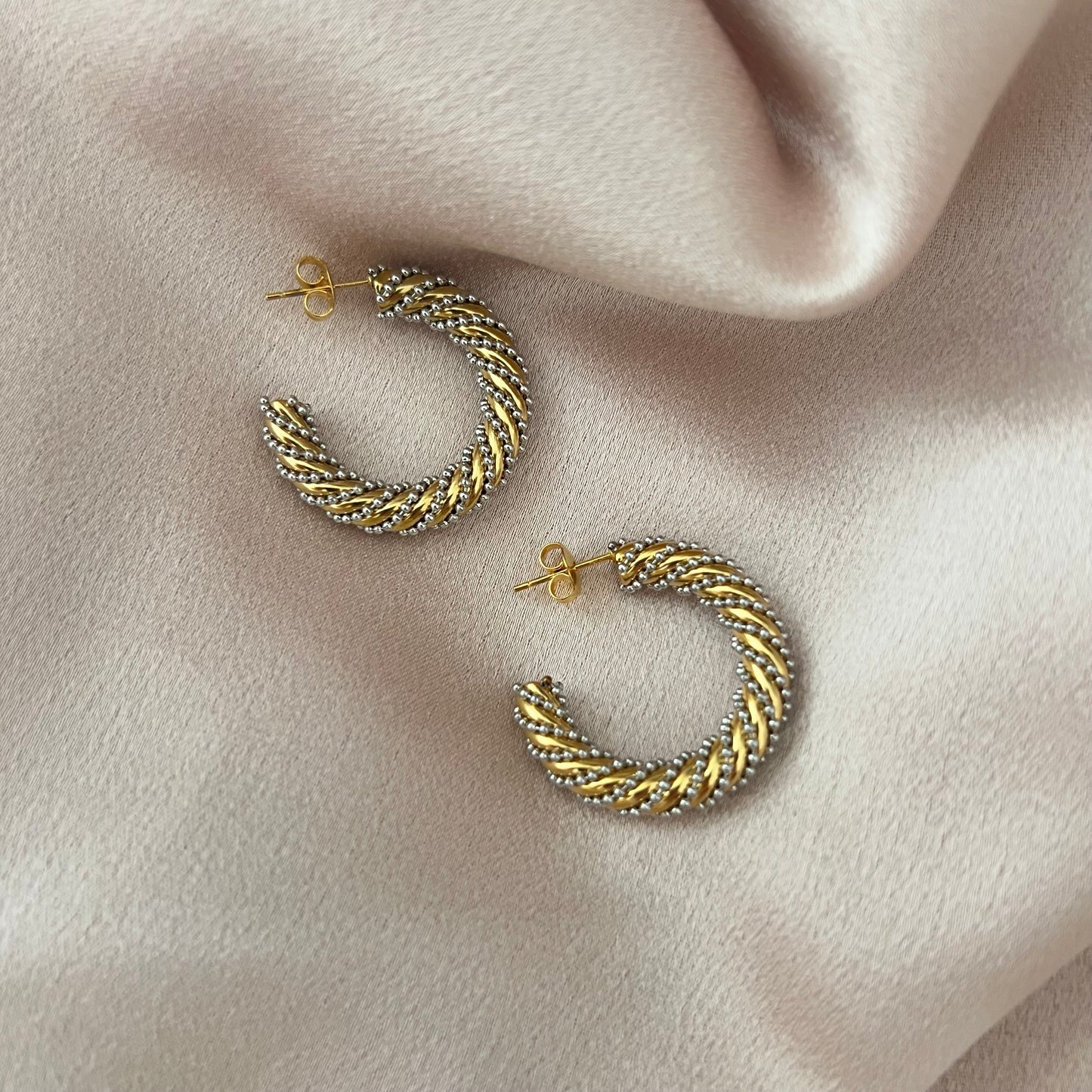 Christene Stainless Steel Hoops