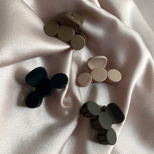 Matte Claw Hair Clips Set of 4