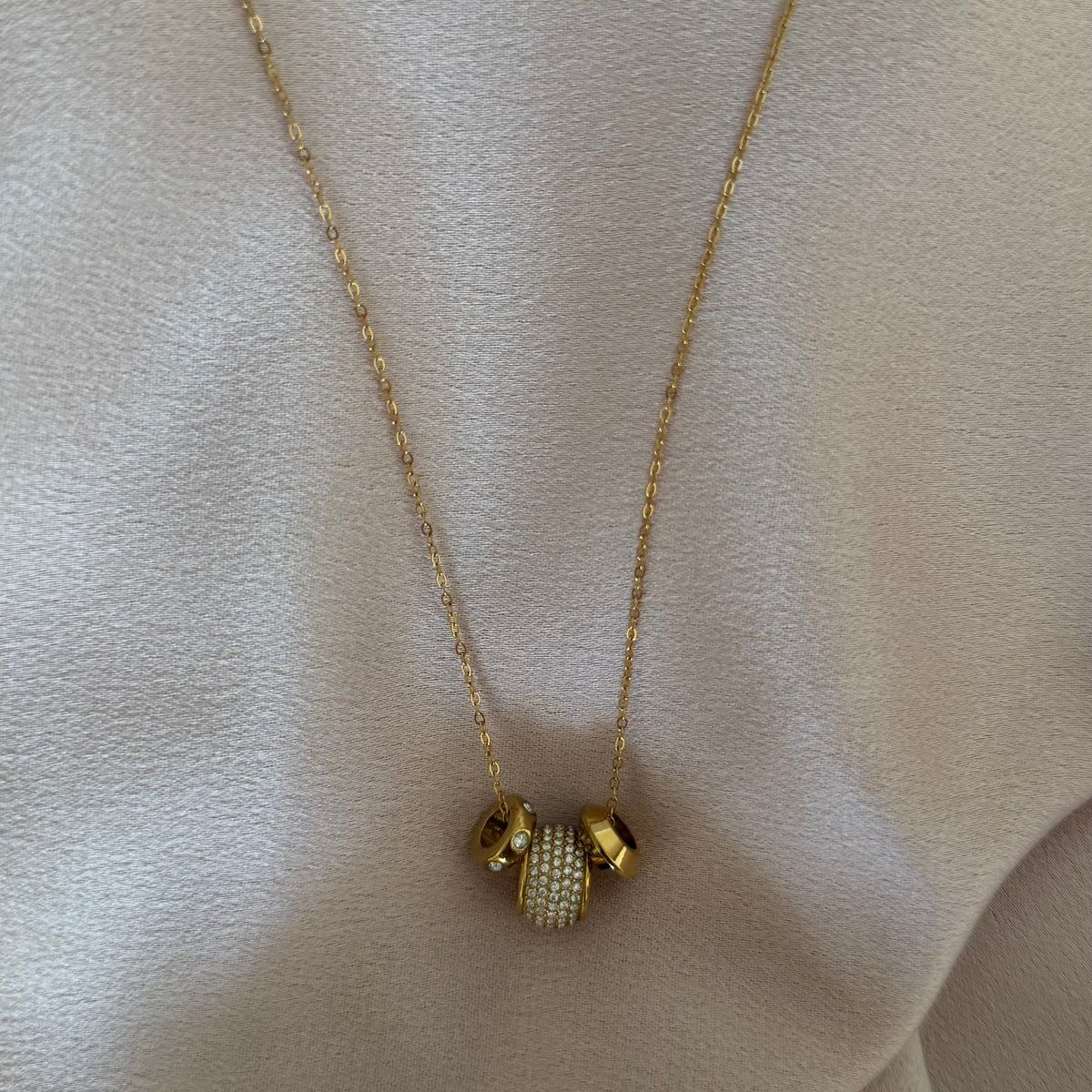 Nicole Crystal Charm Necklace
