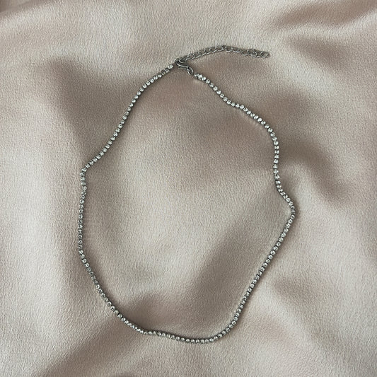 Ana Stainless Steel Tennis Necklace